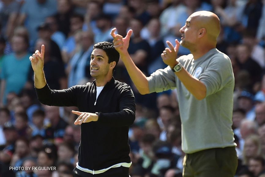 Mikel Arteta-Pep Gvardiola-Arsenal-Mančester siti